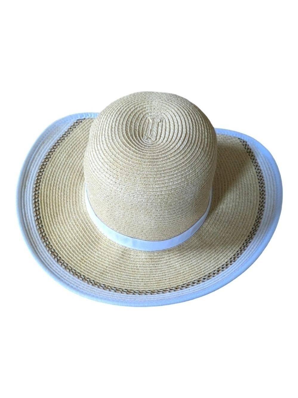 Panama Jack Adjustable Wide Brim Straw Hat EUC